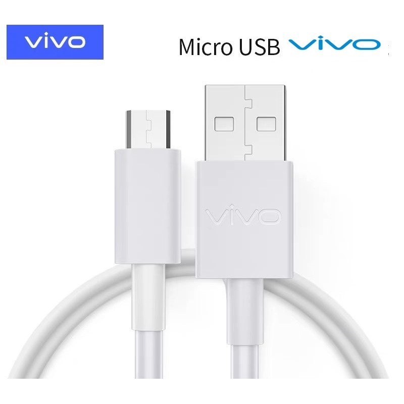สายชาร์จ Vivo 2A เข้ากันได้กับ Vivo Y11 Y12 12s Y15 Y17 V9 V7 + V7 v5plus V5 V3 Y85 Y81 Y71 100% Micro USB