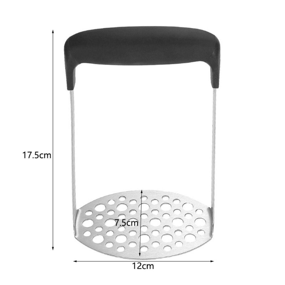 QUILLAN Potato Masher, สแตนเลสความแข็งสูงมันฝรั่ง Crusher, แบบพกพามือถือพลาสติกกันลื่น Handle Manual Potato Smasher ผัก ราคา ถูกที่สุด ดีลบีเคเค แกลเลอรีภาพที่ 2