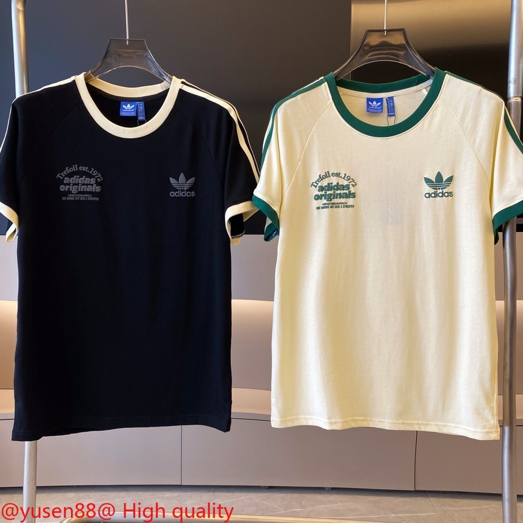 พร ้ อมสต ็ อกสไตล ์ ใหม ่ Clover Color Matching Loose Version, เสื ้ อยืดแขนสั ้ นพิมพ ์ ลายโฟม