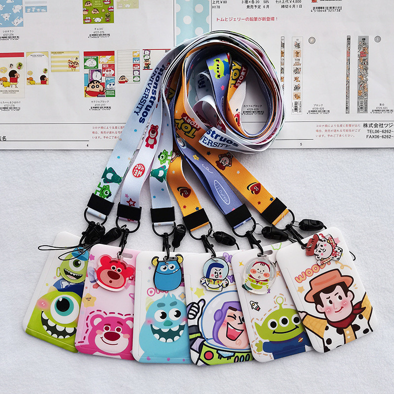 สายคล้องบัตร ที่ใส่บัตรพนักงาน สายคล้องบัตรพนักงาน ลายการ์ตูน งานอย่างดี สายคล้องคอ Card Holder
