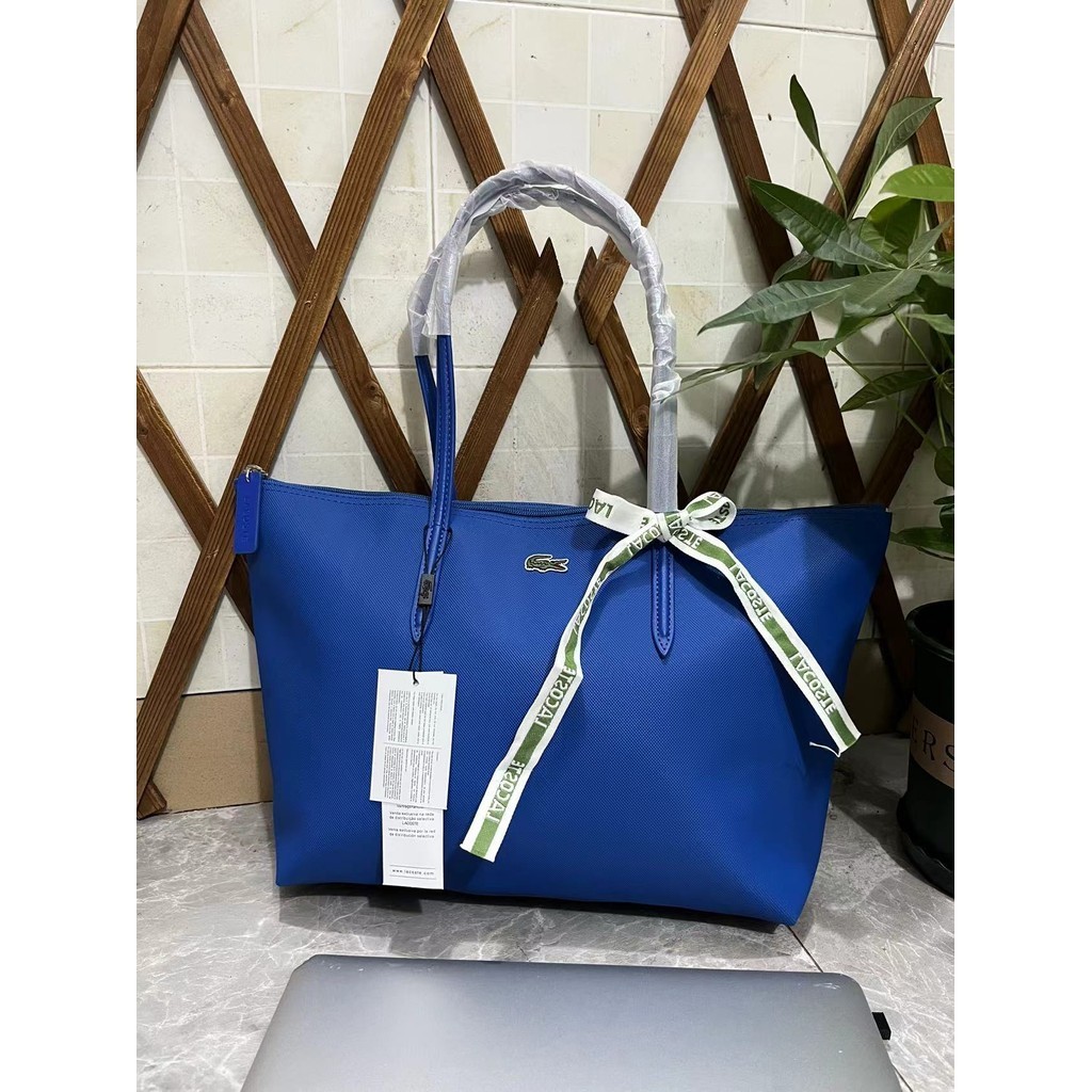 กระเป ๋ าถือความจุขนาดใหญ ่ แนวนอนสีทึบกระเป ๋ าเดินทาง Tote Bag