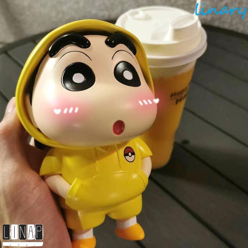 Culinaryhv Crayon Shin-Chan รูป, Shinnosuke Nohara Pikachu Crayon Shin-Chan ของเล่น, เครื่องประดับรถตุ๊กตา PVC อะนิเมะรูปตกแต่งโต๊ะ Crayon รูปของเล่นเด็ก