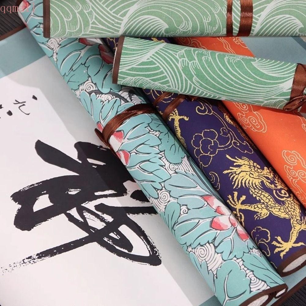 Qqmall Vintage กระดาษข ้ าวScroll, ภาพวาดกระดาษSelf-madeของขวัญเปล ่ าแขวนเปล ่ าScroll,มือรีดสไตล ์ จีนS/M/Lภาพวาดการประดิษฐ ์ ตัวอักษรติดตั ้ งSrollศิลปิน