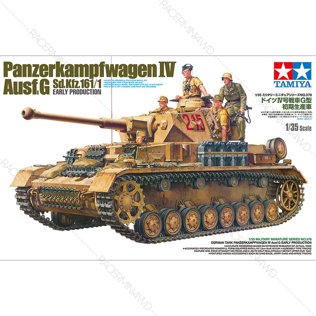 TAMIYA 35378 1/35 Model Kit German Tank Panzerkampfwagen IV Ausf.G (Early Production)