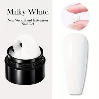 Non Stick Hand Solid Extension เล็บเจล Clear Nude Pink Extension Gel Rhinestone กาวเจล 6ml