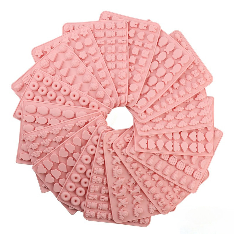 แม่พิมพ์ซิลิโคน Gummy สัตว์ช็อกโกแลต Fondant เค้กขนมเบเกอรี่เครื่องมือตกแต่ง Art Resin