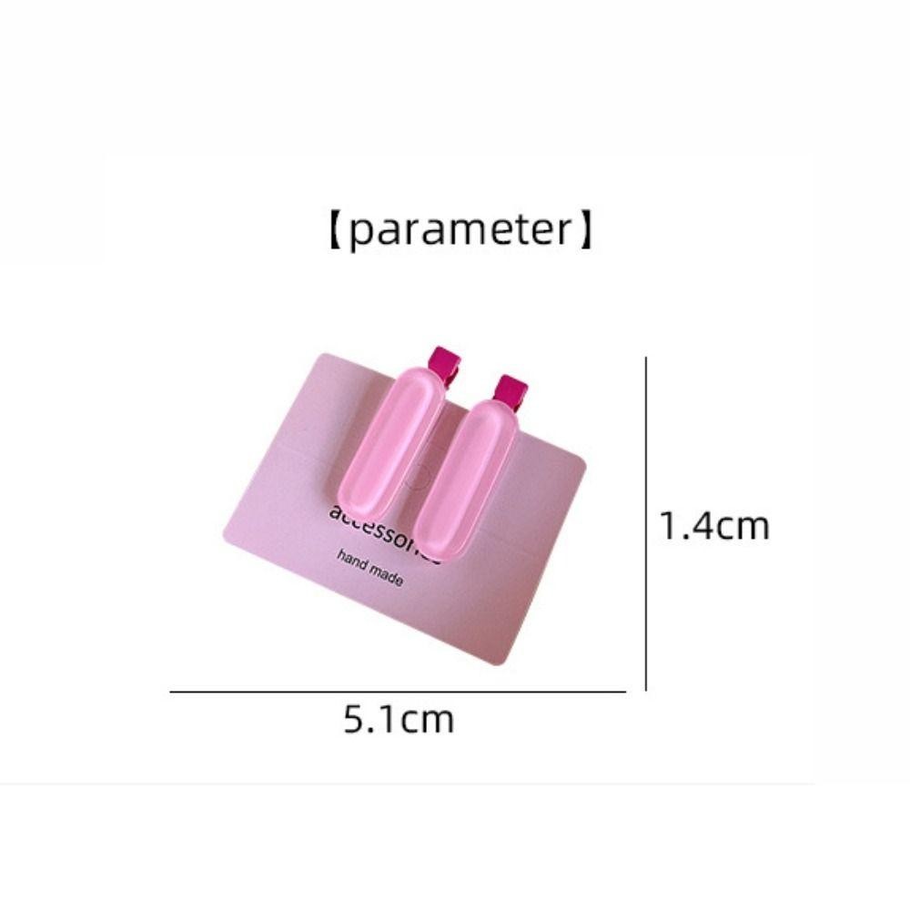GALAYX 2 ชิ้น/เซ็ตคลิปด้านข้าง สีเยลลี่ขนาดเล็ก Barrettes รูปที่ 2