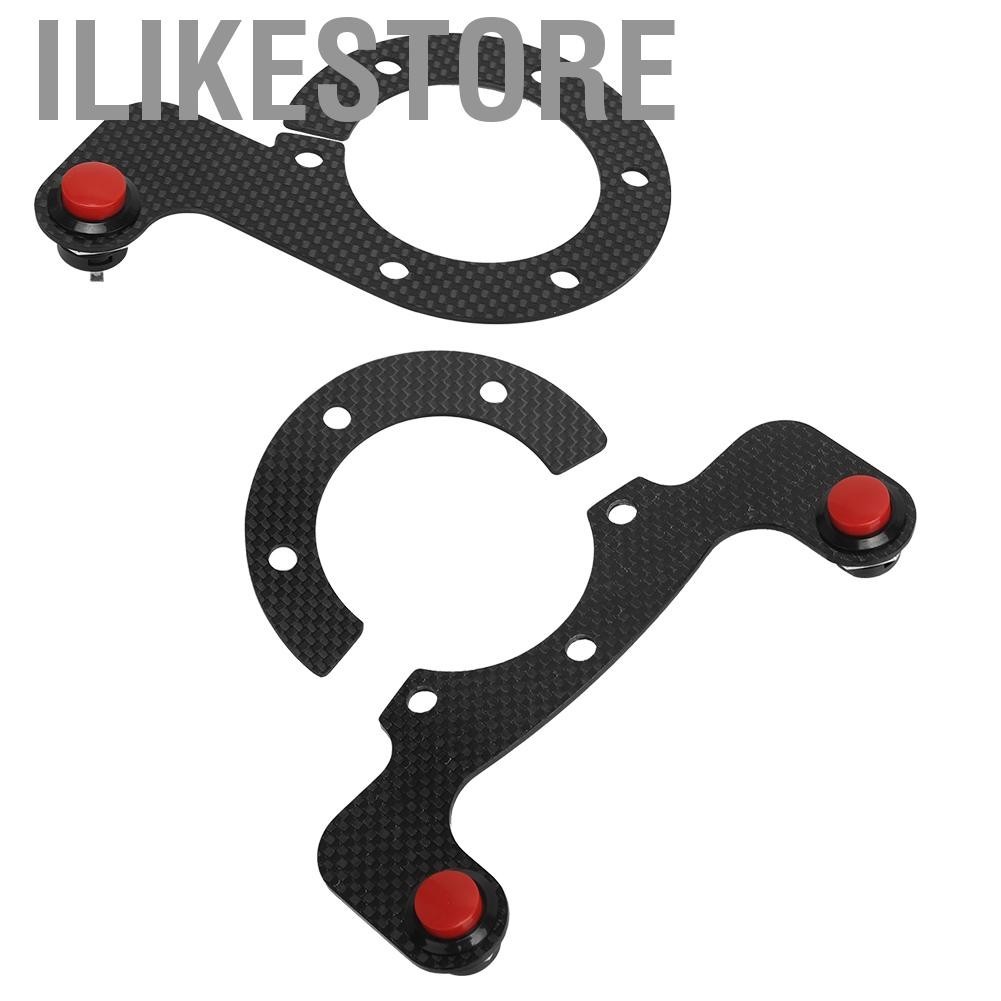 Ilikestore ใหม่คาร์บอนไฟเบอร์ภายนอกปุ่มแตรสำหรับ MOMO/OMP/Nardi/Sparco 6 พวงมาลัยรถ - รูปที่ 3