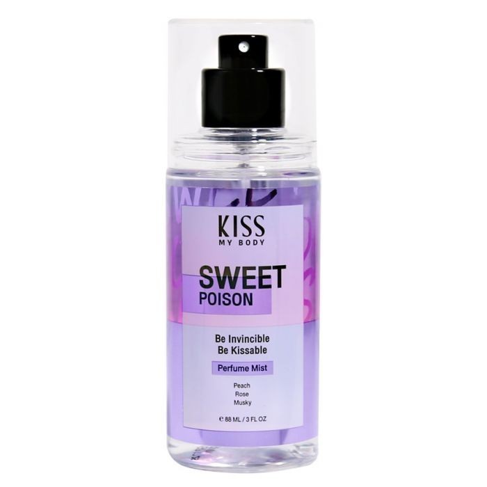 น้ำหอมฉีดผิวกาย kiss my body perfume mist sweet poison 88ml