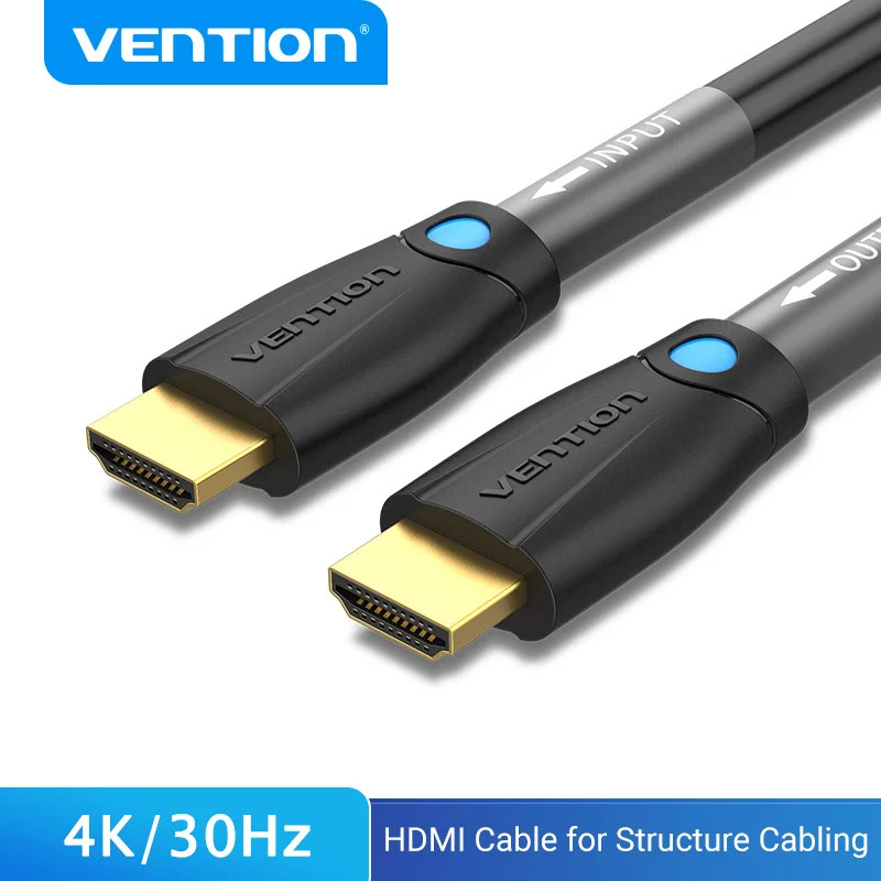 Vention สาย HDMI 4K/30Hz สาย HDMI สําหรับโครงสร้าง Cabling Engineering Line สําหรับโปรเจคเตอร์ PS3/4