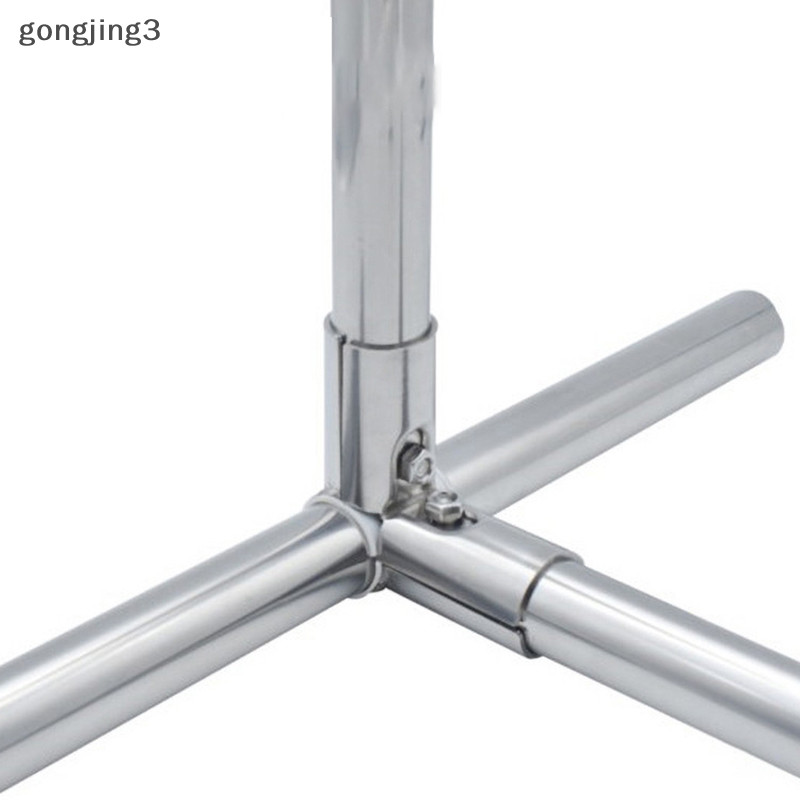 Gongjing3 สแตนเลส Tube Connector สําหรับ 25 มม.ท่อ Clamp มากกว่า Strong ไม่เป็นสนิมสําหรับ DIY เสื้อผ้าชั้นวางดังนั้น Strong th