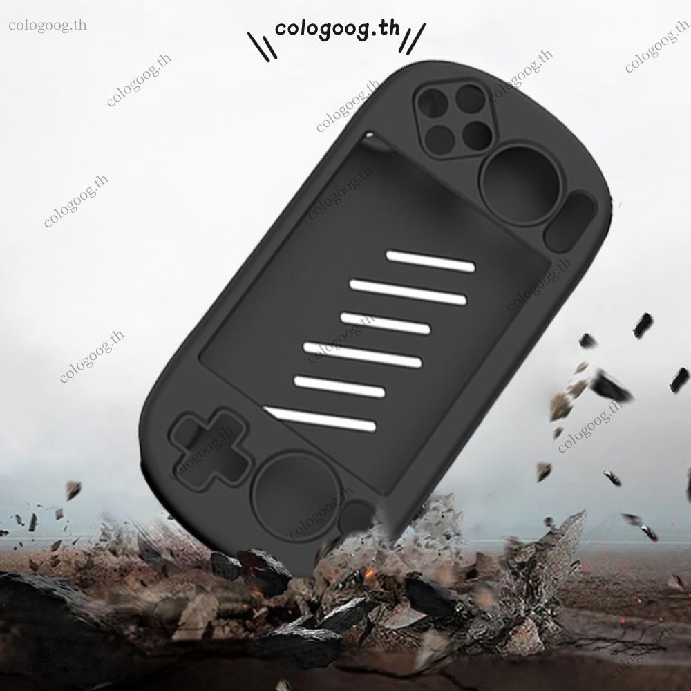 เคสซิลิโคนพร้อมฝาครอบป้องกันเชือกเส้นเล็กสําหรับ ANBERNIC RG40XX H