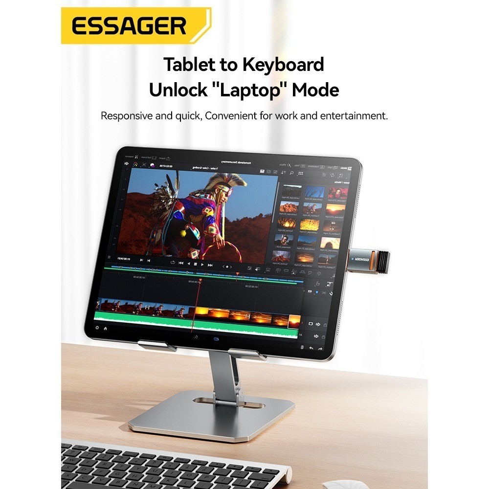 อะแดปเตอร์ Essager 3A ประเภท c/micro/USB/L ตัวแปลง OTG ความเร็วสูง 5Gbps สําหรับการชาร์จและการส่งข้อมูล - รูปที่ 4