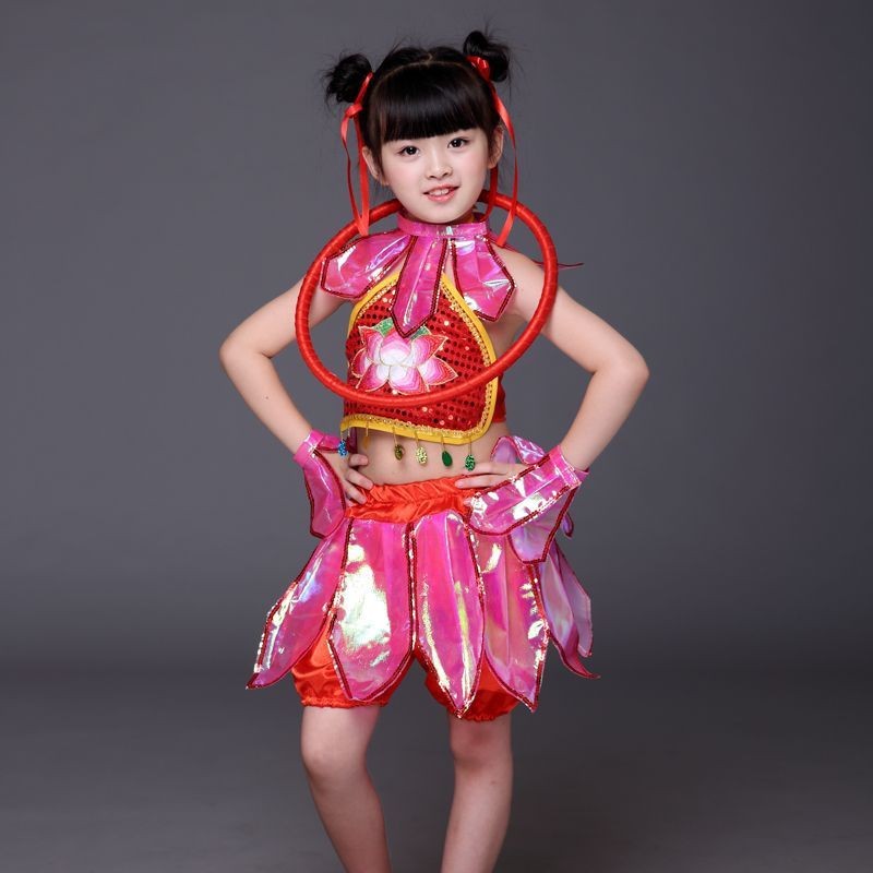 เสื้อผ้าวันเด็กLotus.Cosplayสำหรับเด็ก เครื่องแต่งกายNezha แบบจำลองธีมดอกบัว