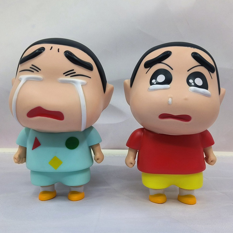 14.5 ซม.Crayon Shin-chan อะนิเมะรูป Nohara Shinnosuke ชุดนอน Weep Shed Tears รุ่น Q PVC Action Figures ตุ๊กตาของเล่นของขวัญ