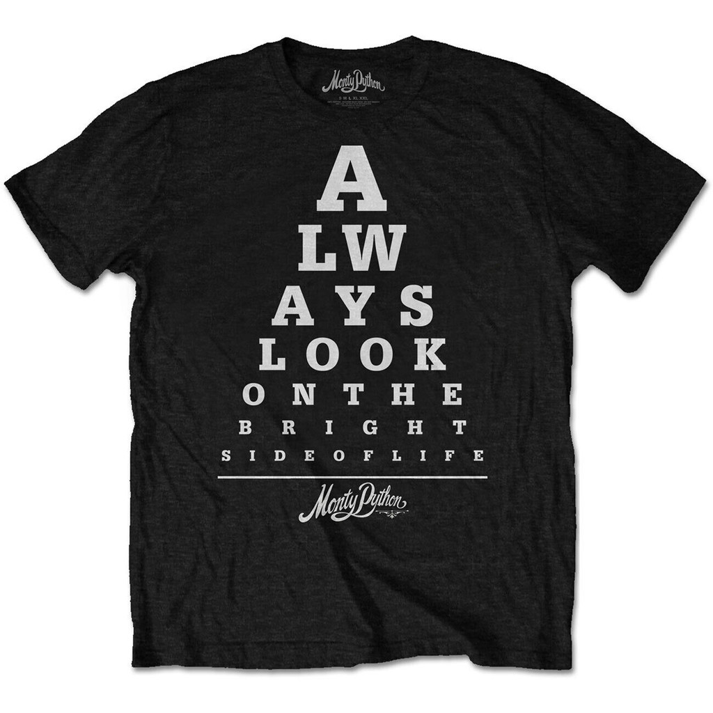 Monty Python เสื้อยืด ลาย Bright Side Eye Test สำหรับท่านชาย