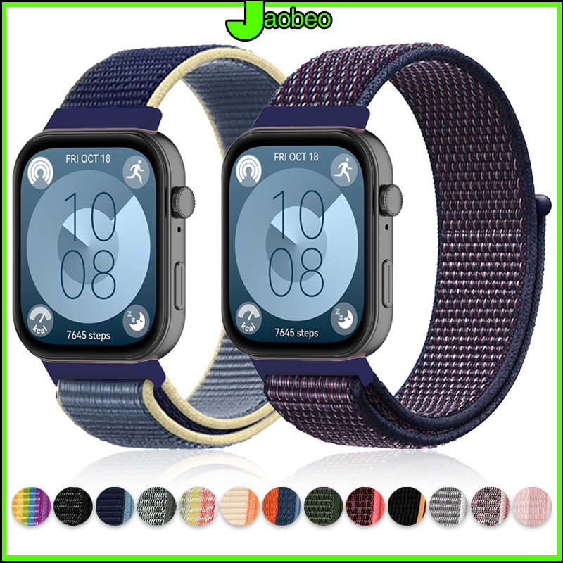 สายคล้องห่วงไนลอน for Huawei Watch Fit 4 / Huawei Watch Fit 4 Pro สายรัดข้อมือปรับได้ for Huawei Fit 3