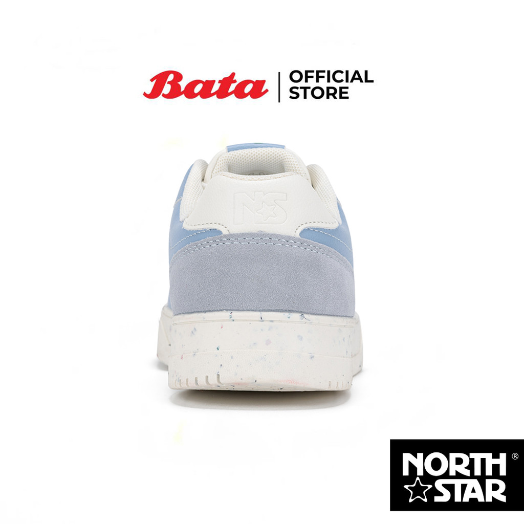 Bata บาจา by North Star รองเท้าผ้าใบสนีคเกอร์แฟชั่น แบบผูกเชือก ดีไซน์เท่ห์ สำหรับผู้หญิง สีฟ้า  5209116 สีขาว 5201116