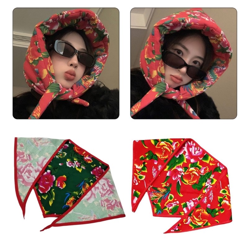 Winu Hair Scarf Floral Bandana Festive Outast Large Floral Bandana Turban