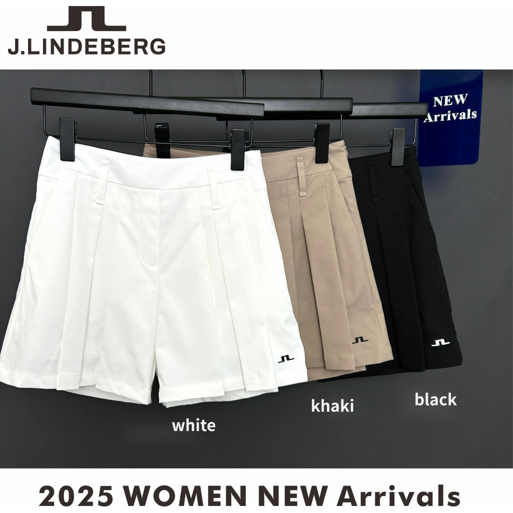 [J.LINDERBERG] 2025 Golf Womens Hakama Casual สบายขนาดใหญ่ Slim-fit Slimmer ดูกางเกง PQZ2505 WCS8