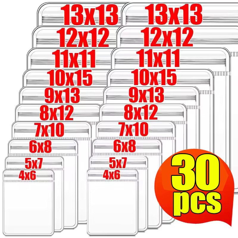 ถุงแพ็คเกจเครื่องประดับ PVC แบบใช้ซ้ําได้ - ถุงปิดผนึกด้วยตนเองแบบหนา - สร้อยคอต่างหูป้องกันการออกซิเดชั่น กระเป๋าจัดระเบียบแบบใส