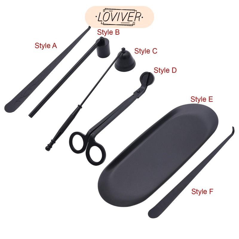 LOVIVER เครื่องตัดทริมเมอร์เทียนไส้ตะเกียงใช้งานง่ายชุดเครื่องมือที่ทนทานชุดอุปกรณ์เสริมเทียนสําหรับ