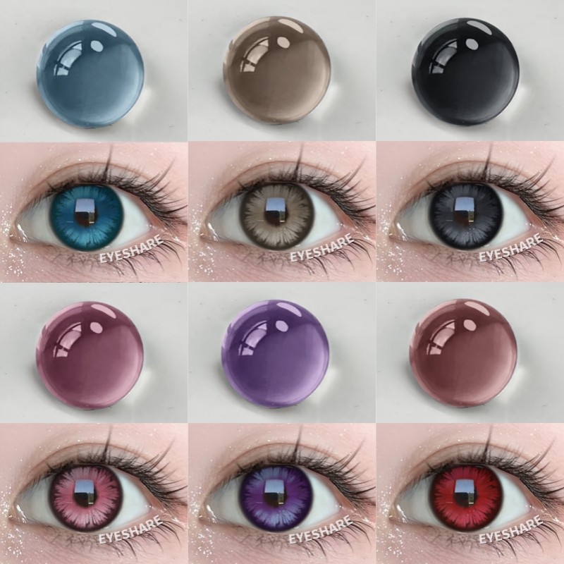 [จัดส่งจากประเทศไทย] Eyeshare อะนิเมะคอสเพลย์คอนแทคเลนส์สี 2 ชิ้น 1 ปี Party น่ารัก ฮาโลวีน