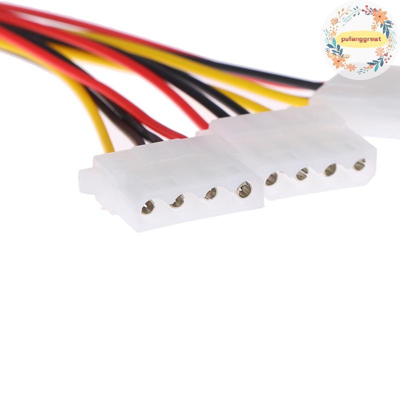 Pufanggreat 4 Pin IDE 1-to-3 Molex IDE หญิงแหล่งจ่ายไฟ Splitter Exentsion อะแดปเตอร์สาย TH