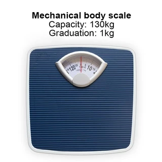 ครื่องชั่งน้ำหนักแบบสปริง PU แผ่นกันลื่นเครื่องชั่งน้ําหนัก 130KG เครื่องชั่งน้ําหนักเพื่อสุขภาพ