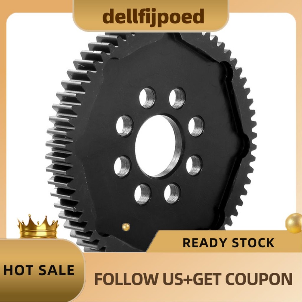 delfijpoedMetal (64T)51356 โมดูล Spur Gear สําหรับ TT-02TYPETT02D TB05 TB07 RC รถอะไหล่อัพเกรดอุปกรณ