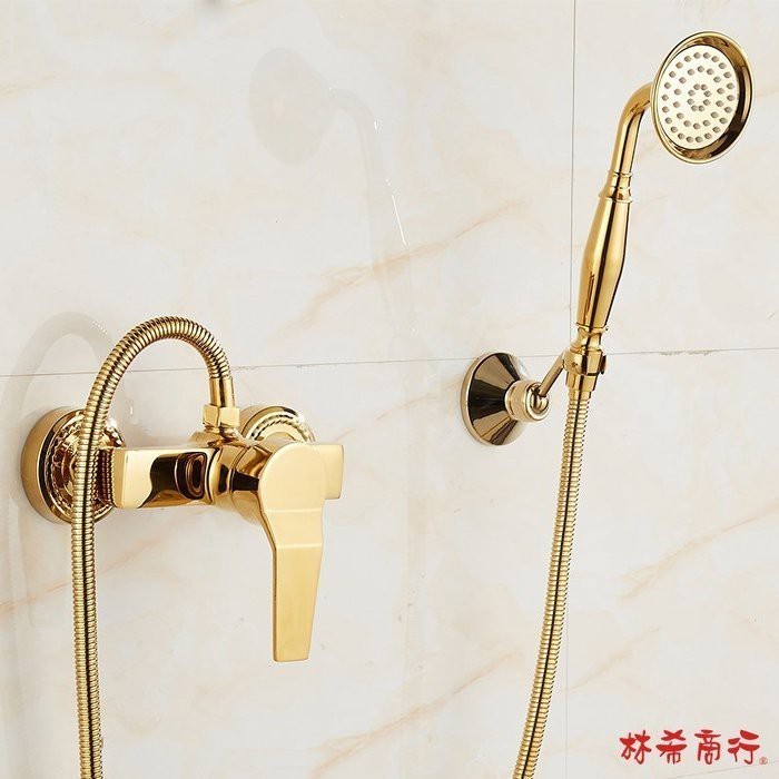 Golden Bathroom Deep Gold Simple Shower Head Simple Version Shower Head Shower Faucet Bathtub Shower