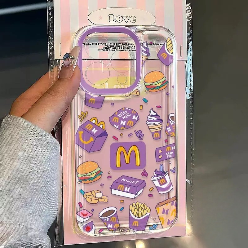 🍔Just🍔เข้ากันได้ เคสไอโฟน เคส iPhone 17 17AIR 16PROMAX 15PLUS 14PRO 13 12 11 XSMAX XR 7P-HLTKK119