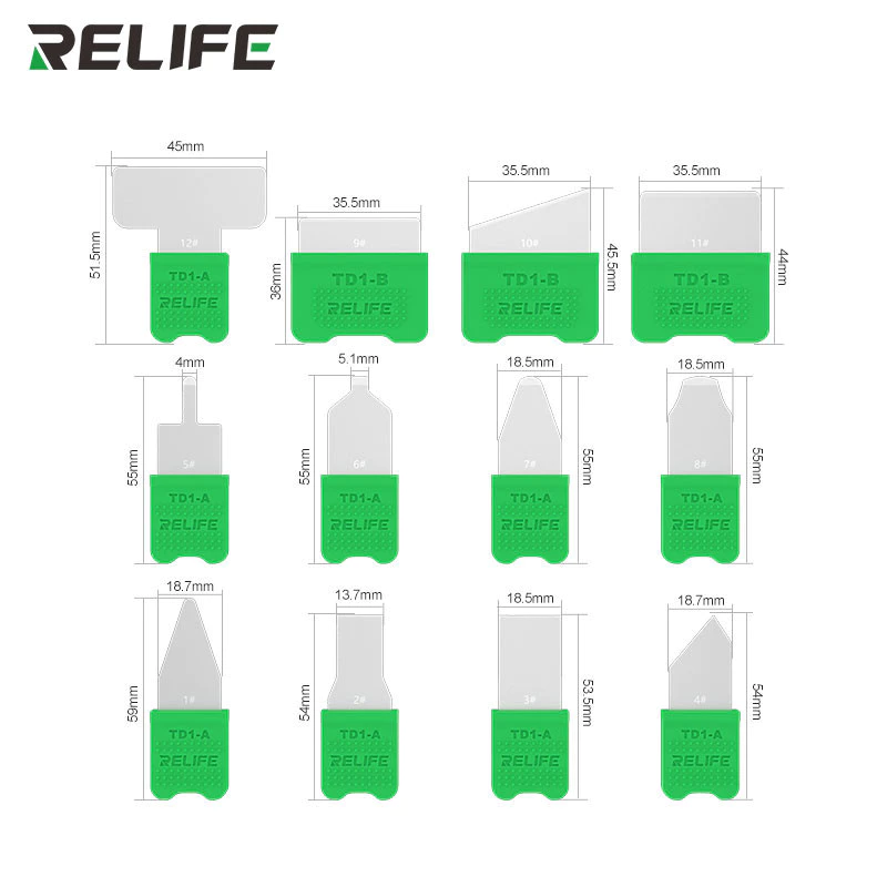เครื่องมือถอดชิ้นส่วน Relife TD1 Pro 12in1 เครื่องมือถอดชิ้นส่วนมัลติฟังก์ชั่นโทรศัพท์มือถือหน้าจอ