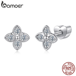 Bamoer ต่างหูสตั๊ดเศษไม้เงินแท้ 925 Moissanite ของขวัญเครื่อ…