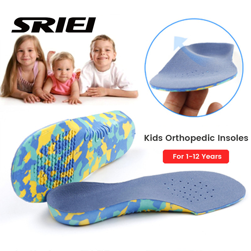 Sriei 1 คู่เด็ก Orthotics Insoles O/X ขา Correction Care เครื่องมือเท้าแบนเด็ก Insole Arch สนับสนุนกีฬารองเท้า Pads