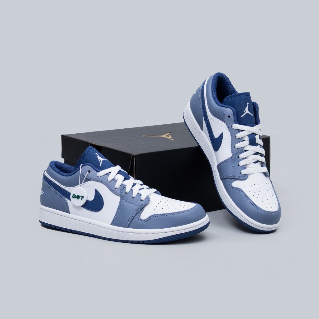 [ของแท้100%] nike Air Jordan 1 หินชนวนสีเทาอ่อน