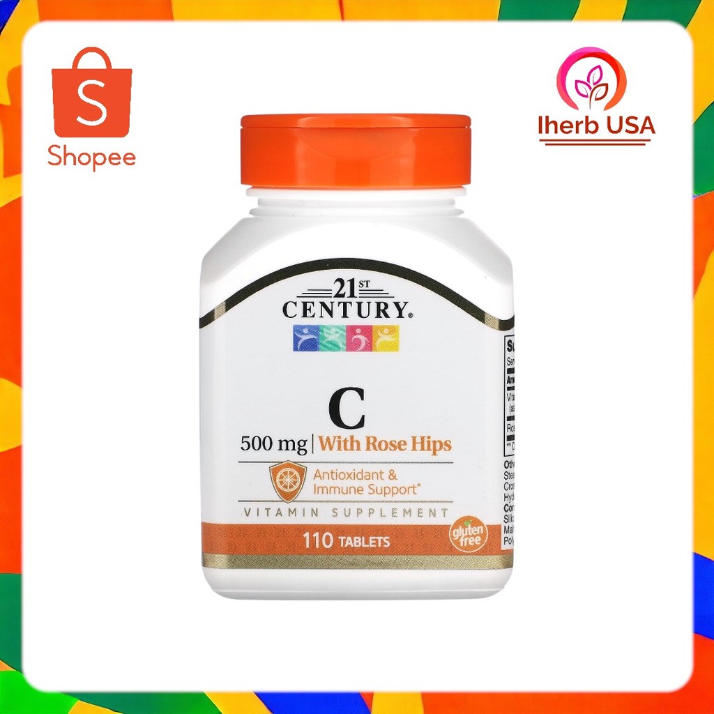 21st Century, Vitamin C with Rose Hips, 500 mg