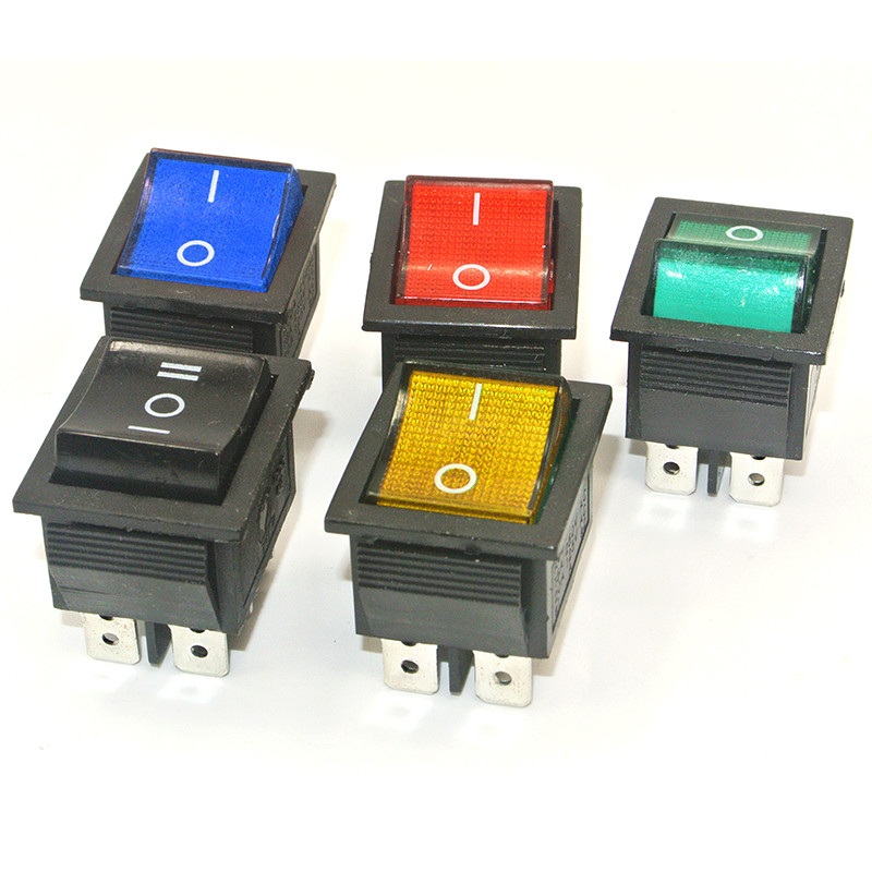 1 PCS,30/40A 250V AC สูงเปิด/ปิดพิเศษสําหรับเครื่อง Eelding KCD4 เงินสเตอร์ลิงจุด Rocker สวิทช์ปุ่ม