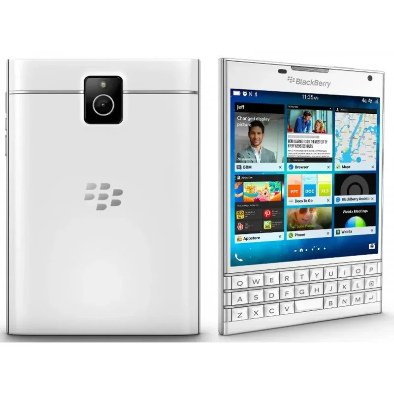 ปลดล็อค Blackberry Passport Q30 4G โทรศัพท์มือถือ 4.5 หน้าจอ IPS LCD 32GB SQC100-1 Quad-Core BlackBe