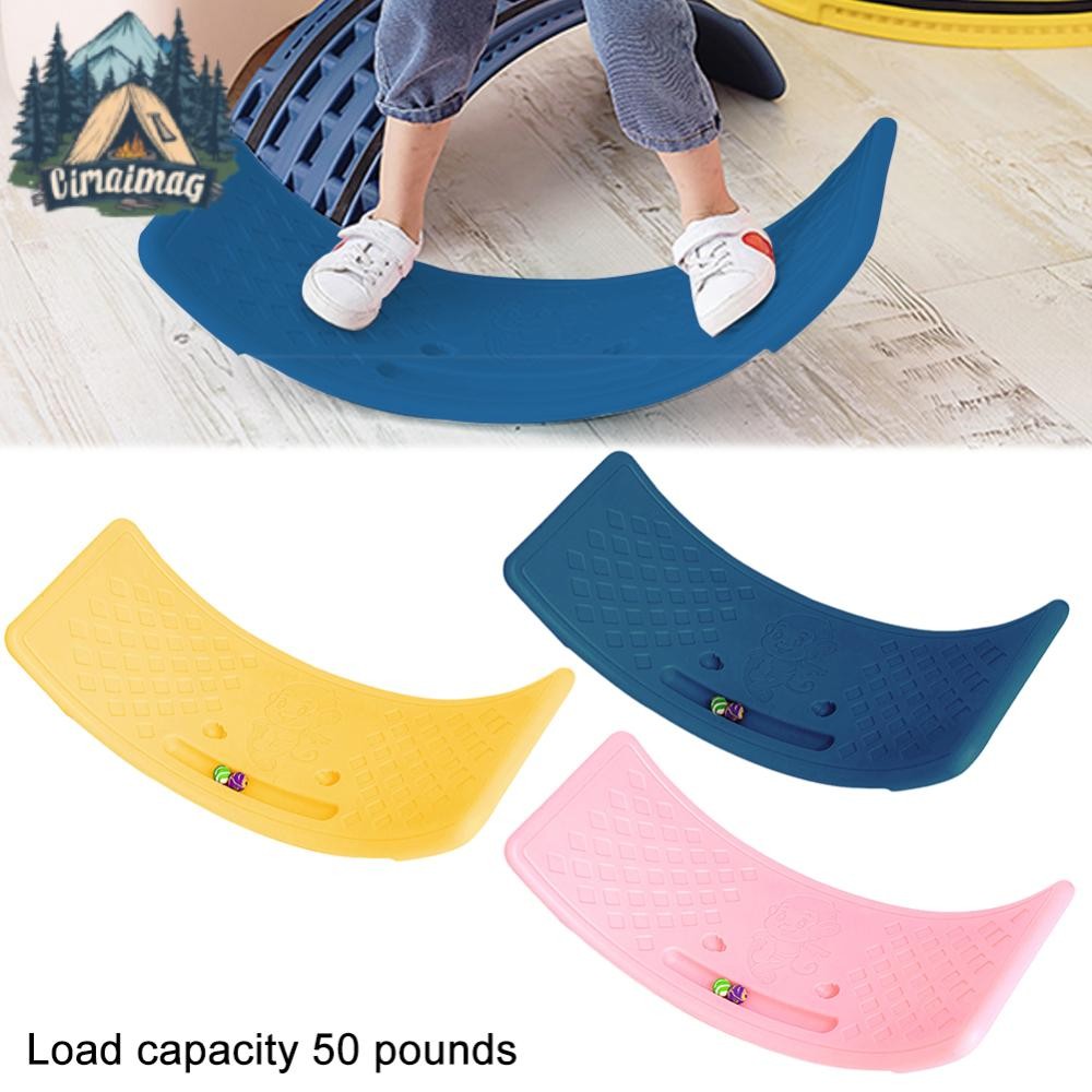 Balance Rocker Board Non Slip Balance Trainer Board Wobble Board สําหรับเล่นในร่ม
