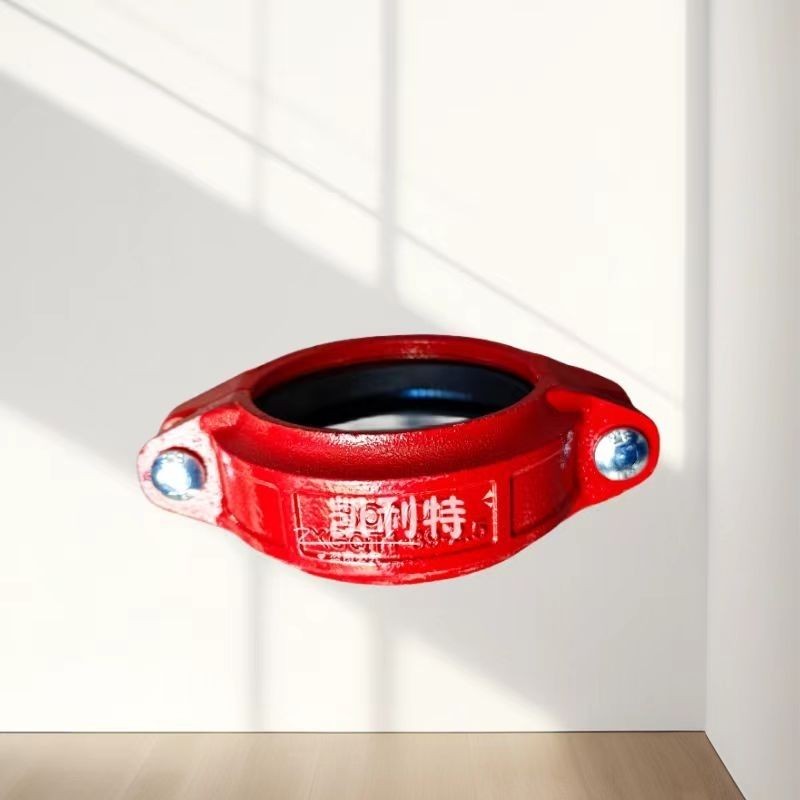 Firefighting Clamp Pipe Rigid Connection Fittings Steel Clamp Joint Ductile Iron Water Pipe Groove 1
