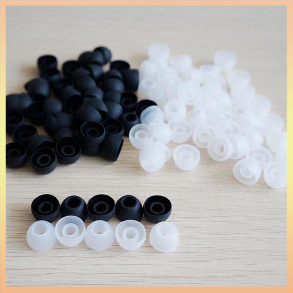 20x เปลี่ยนซิลิโคน EARBUD เคล็ดลับสําหรับ Skullcandy หูฟังชนิดใส่ในหูสีดําใส