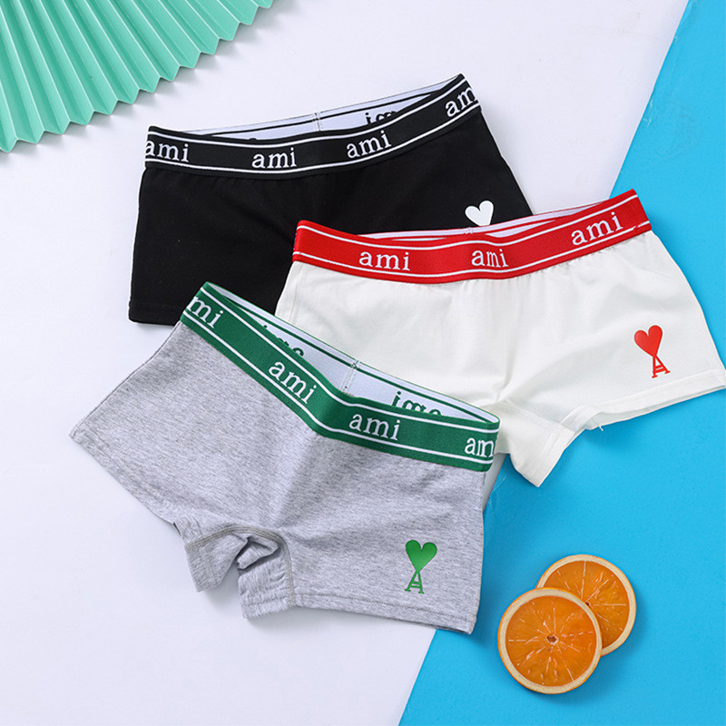 2025 Unisex Pull-Up Boxer Briefs Boxer Briefs สุภาพสตรี les หล่อ T ผ้าฝ้ายแท้อินเทรนด์กว้าง-ปีกกลางเ