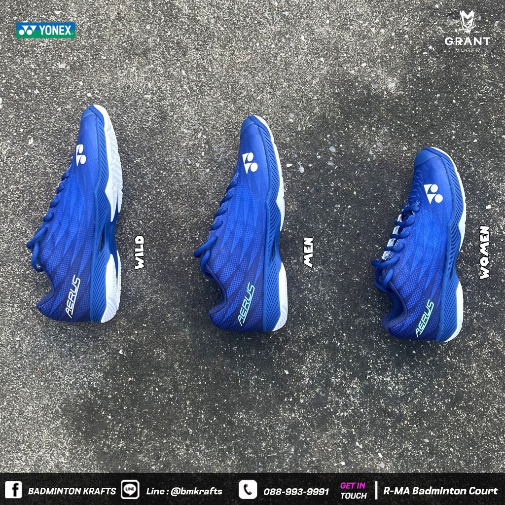 รองเท้าแบดมินตัน Yonex Aerus Z 2025 (Blue) Women - รูปที่ 2