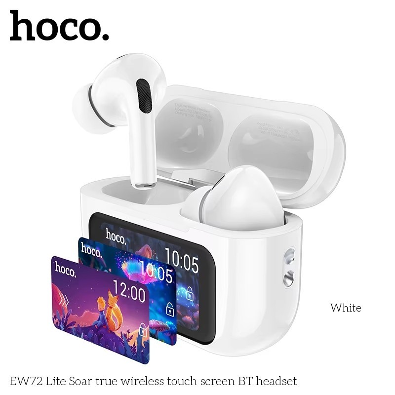 HOCO EW72 Lite หูฟังบลูทูธ 5.4 จอสัมผัสอัจฉริยะ 12 ฟังก์ชัน แบตอึด 20 ชม. รองรับ TWS หูฟังไร้สาย hc3