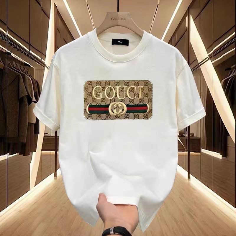 เสื้อยืดผ้าฝ้ายกิริยาแขนสั้น มีกระเป๋า ทรงหลวม คอกลม ลําลอง สําหรับผู้ชาย