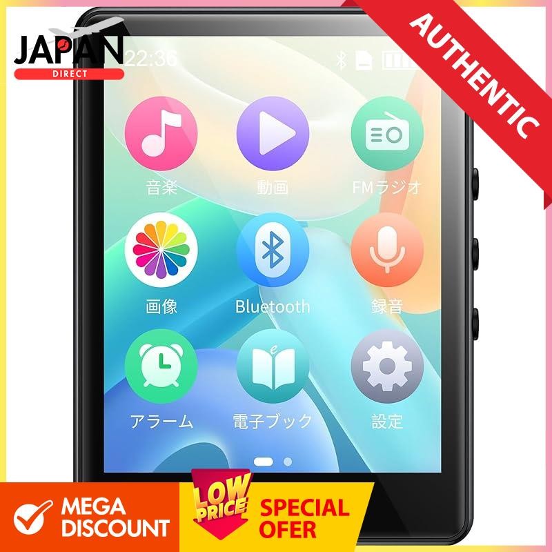 64GB MP3 player Bluetooth 5.0 2.8 inch touch screen Alloy digital audio player 128GB expandable Buil