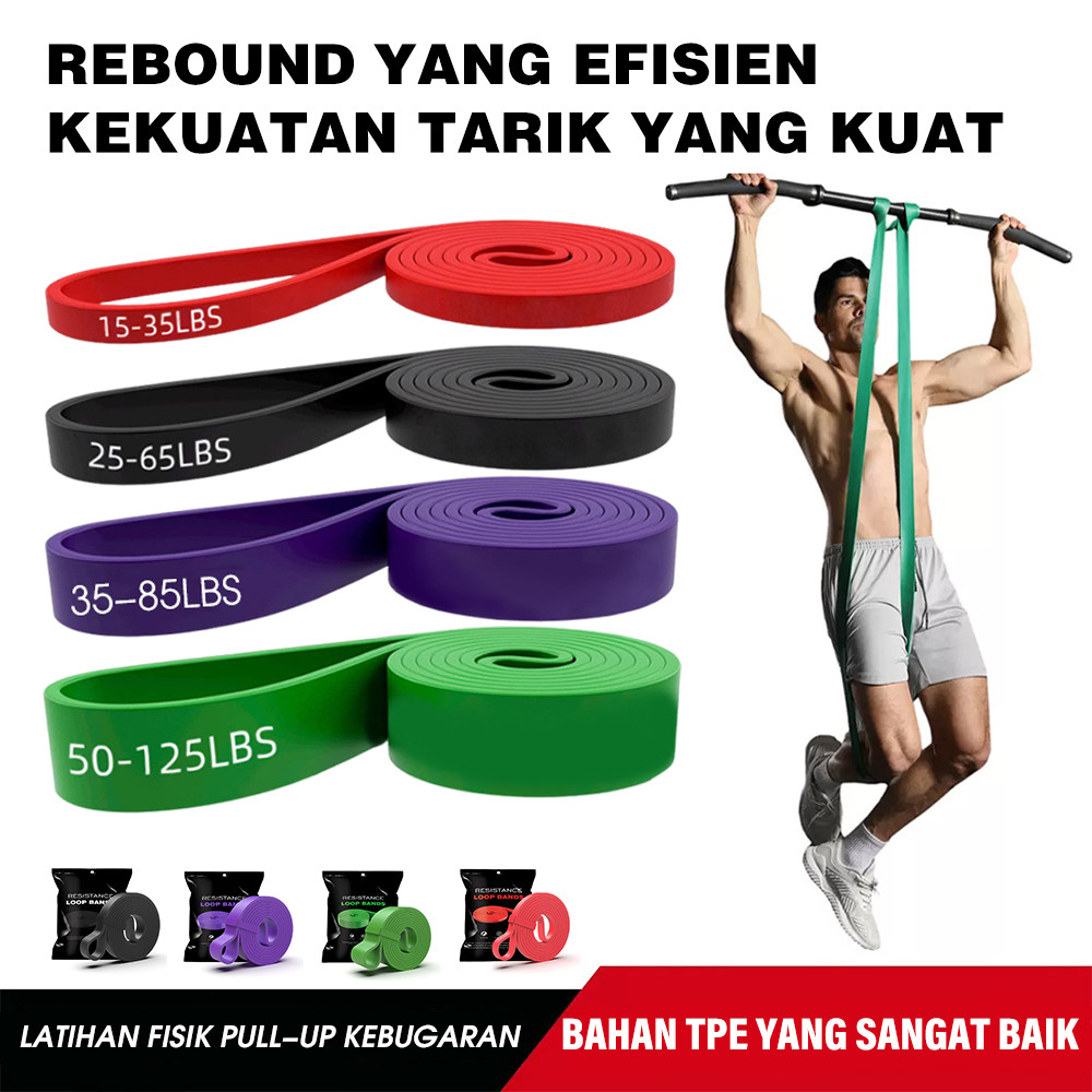 Band Power 35-125LBS ฟิตเนสโยคะยิมอุปกรณ์กีฬาอุปกรณ์ออกกําลังกาย