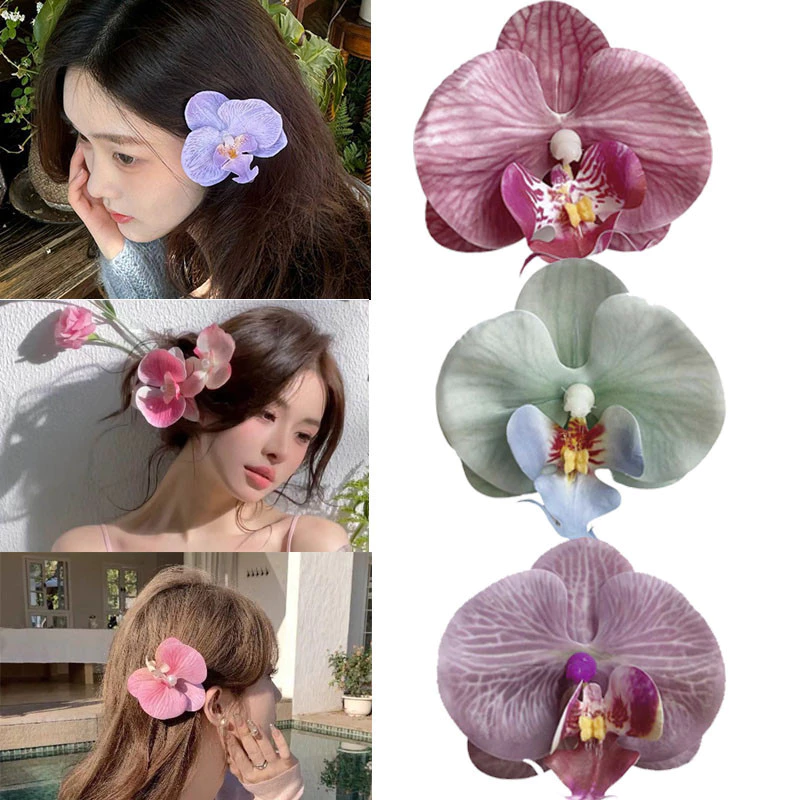 กิ๊บติดผมหน้าม้า ลายดอกไม้ สวยงาม เครื่องประดับ สําหรับผู้หญิง