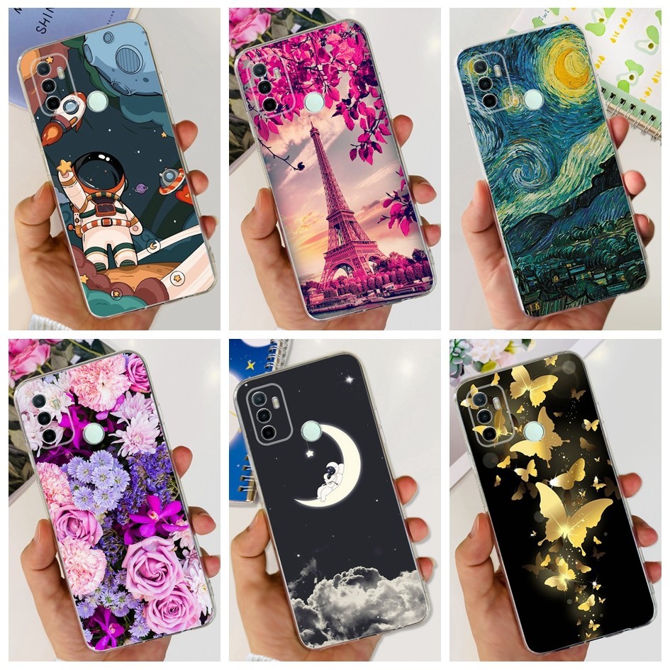 เคสโทรศัพท์มือถือแบบนิ่ม ใส กันกระแทก ลายน่ารัก สําหรับ OPPO A53 Case A53s 4G 2020 CPH2127 CPH2139 CPH2135 A33 A32 2020